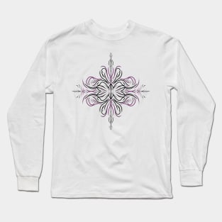 Tribal Butterfly Long Sleeve T-Shirt